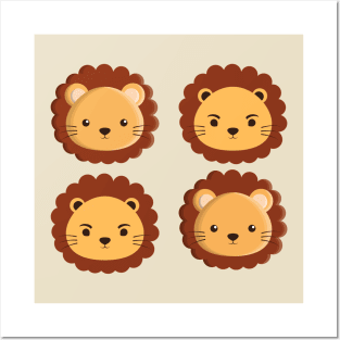 Cute lion Posters and Art